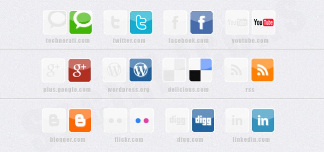   Free Social Media Icons mit Hover Effekt. Die Icons liegen als .png vor und richtig eingebaut ergibt es einen schönen Effekt.   + 1453 mal runtergeladen.