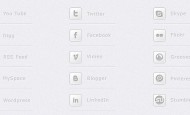   Free Social Media Icons in Grau / Weiß. Die Icons liegen als .png vor sind 32×32 pixel groß.   + 1463 mal runtergeladen.